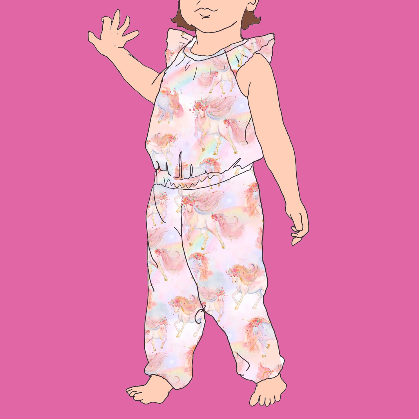 Yksisarvisten aika -harsokangas