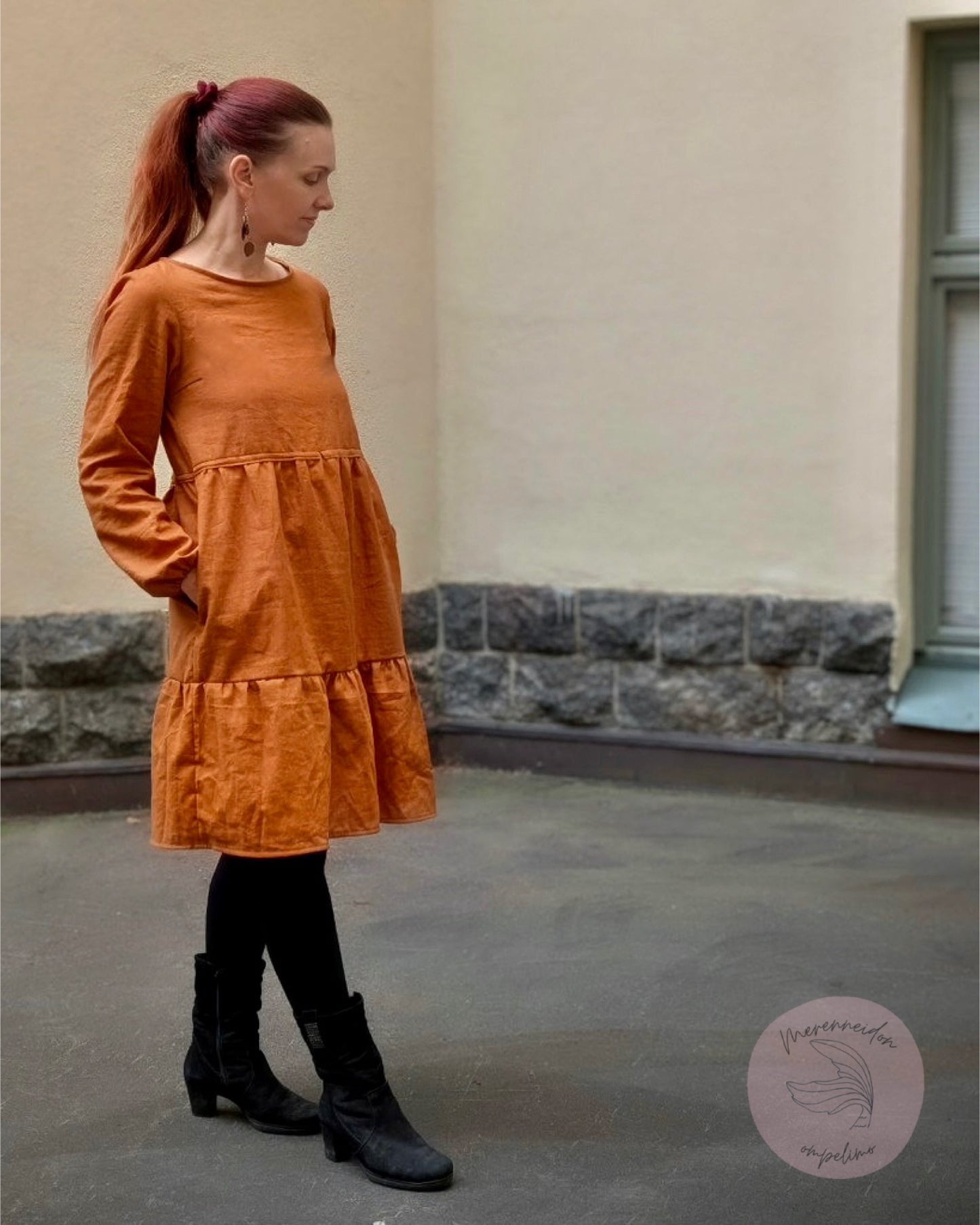 Johanna-mekko, oma kangas