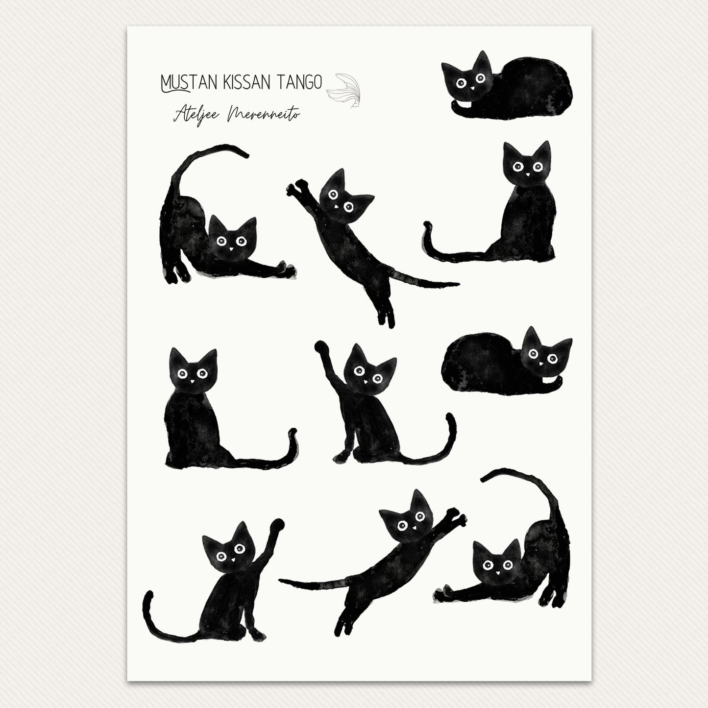 Mustan kissan tango, tarra-arkki