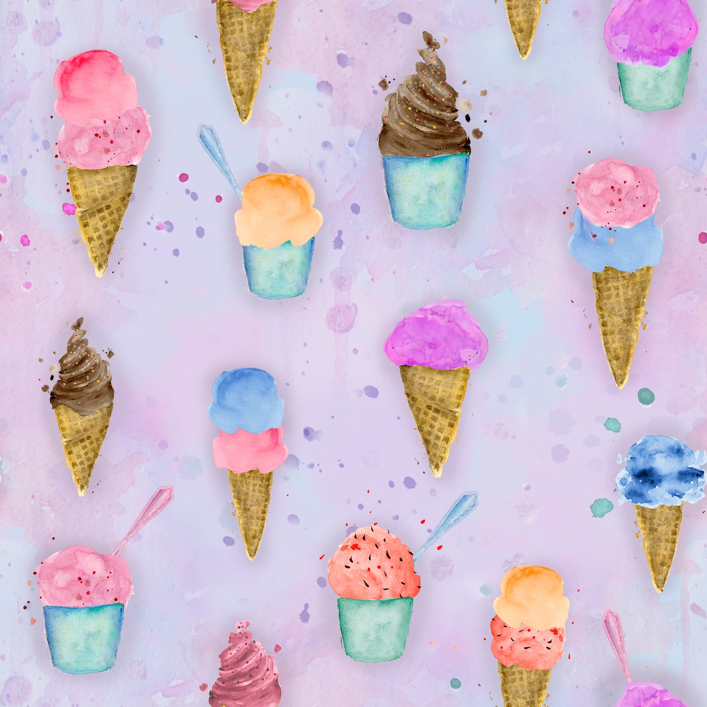 PALA Jäätelöpäivä, (mustikkamaito) harsokangas