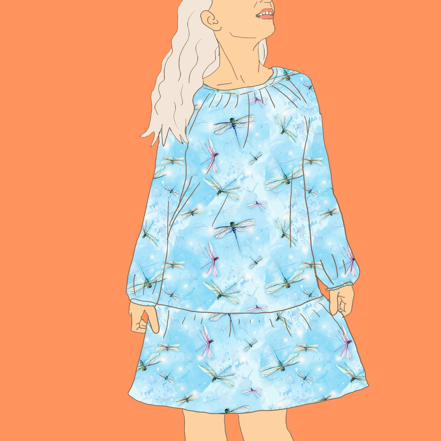 Neidonhiuskorento, (sininen) harsokangas