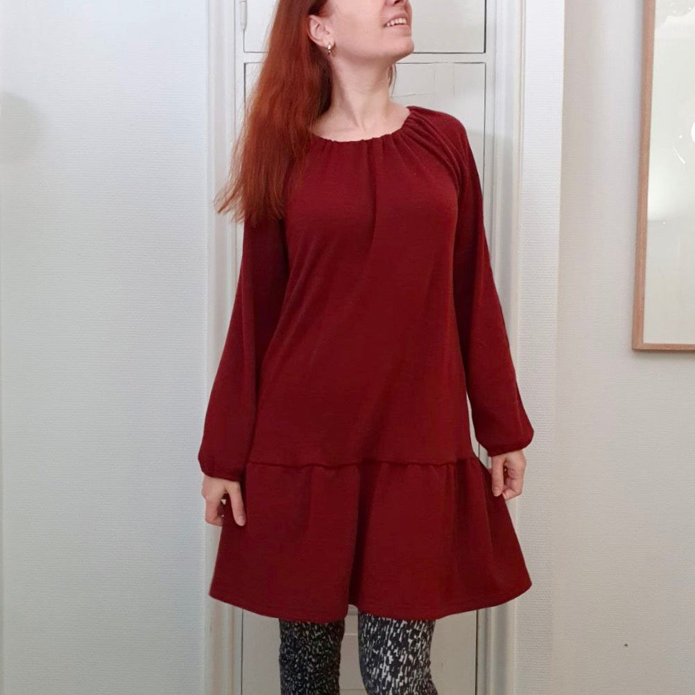 Minttu-mekko, oma kangas