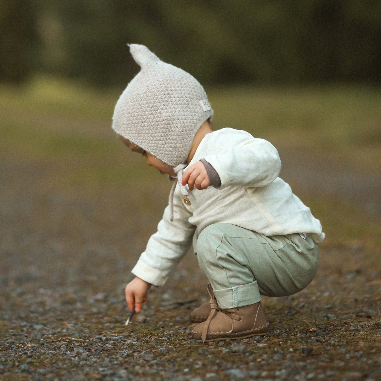 Pellava- puuvillahousut, oma kangas