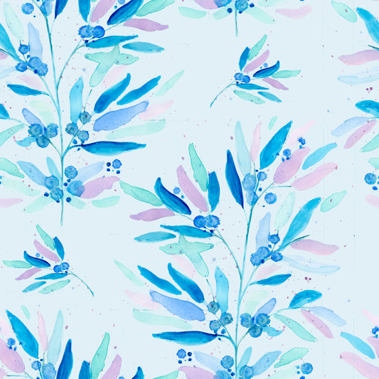 Huurremarjat (sininen) -luomutrikoo