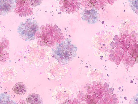 Puutarhahortensiat iso (vaal.pun.), harsokangas