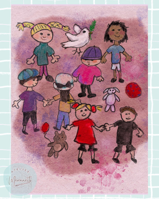 Lapset, hyväntekeväisyyskortti