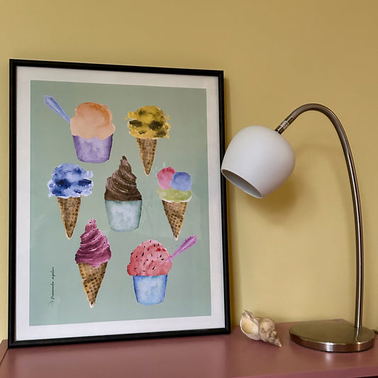 Jäätelöpäivä, juliste