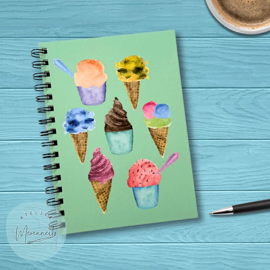 Jäätelöpäivä A5-muistikirja