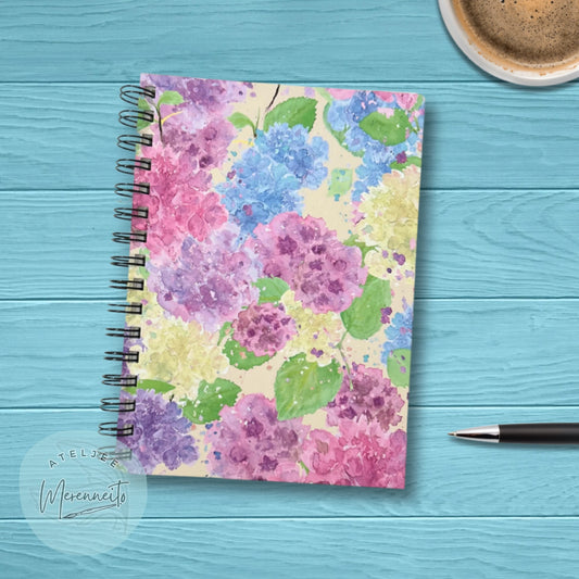 Villihortensiat A5-muistikirja