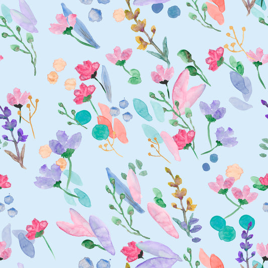 Kukkaissade, sininen, joustocollege