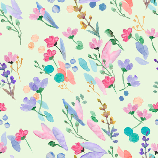 PALA Kukkaissade (vihreä), harsokangas