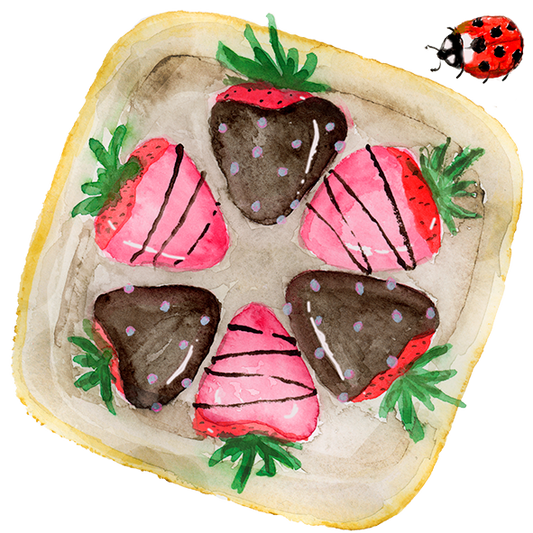 Silityskuva Suklaamansikat