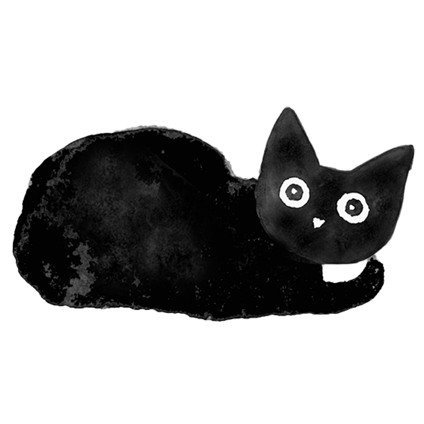 Silityskuva Musta kissa, eri kokoja ja versioita