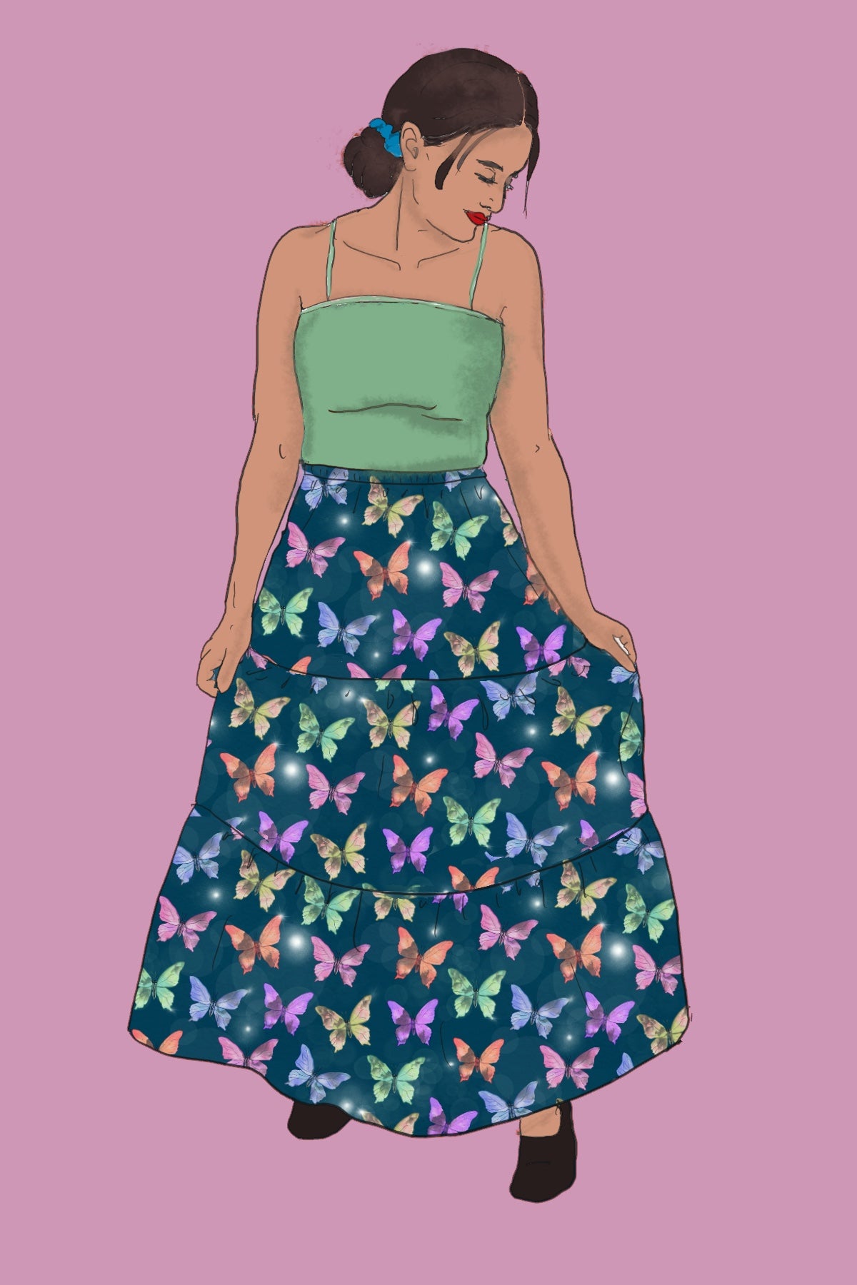 PALA Taikaperhot, kudottu bambuviskoosi