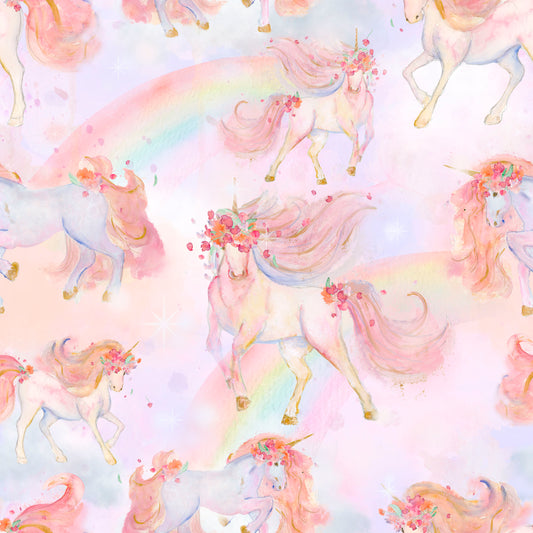 Yksisarvisten aika -harsokangas