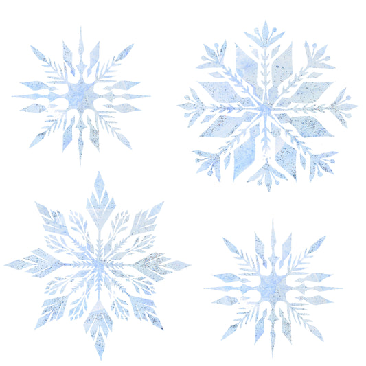 Lumihiutaleet silityskuva-arkki